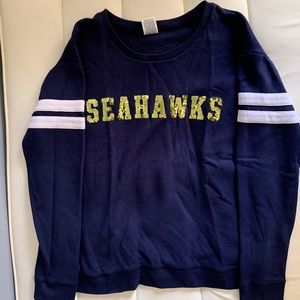 Vintage VS Pink Seahawks bling sweatshirt size Large